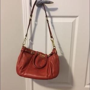 Red Coach Leather Small Bag